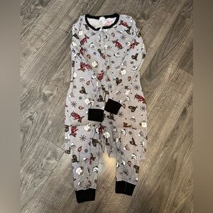 Cozy Onesie with Fun Winter Print